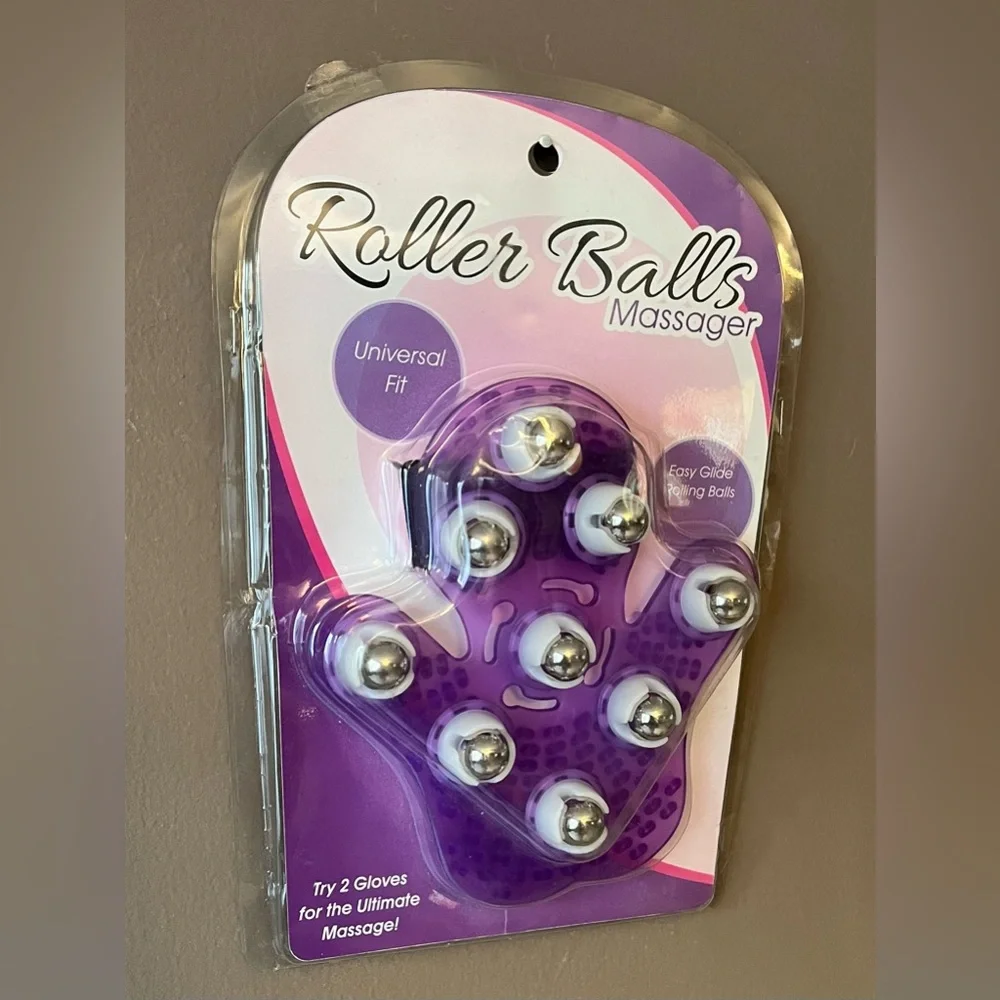 Roller Ball Massager Glove — Purple New with Tag
